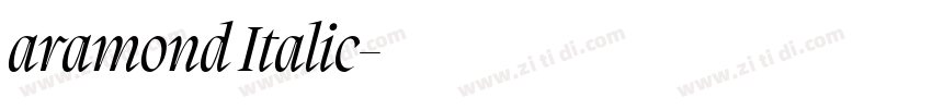 aramond Italic字体转换 aramond Italic字体转换